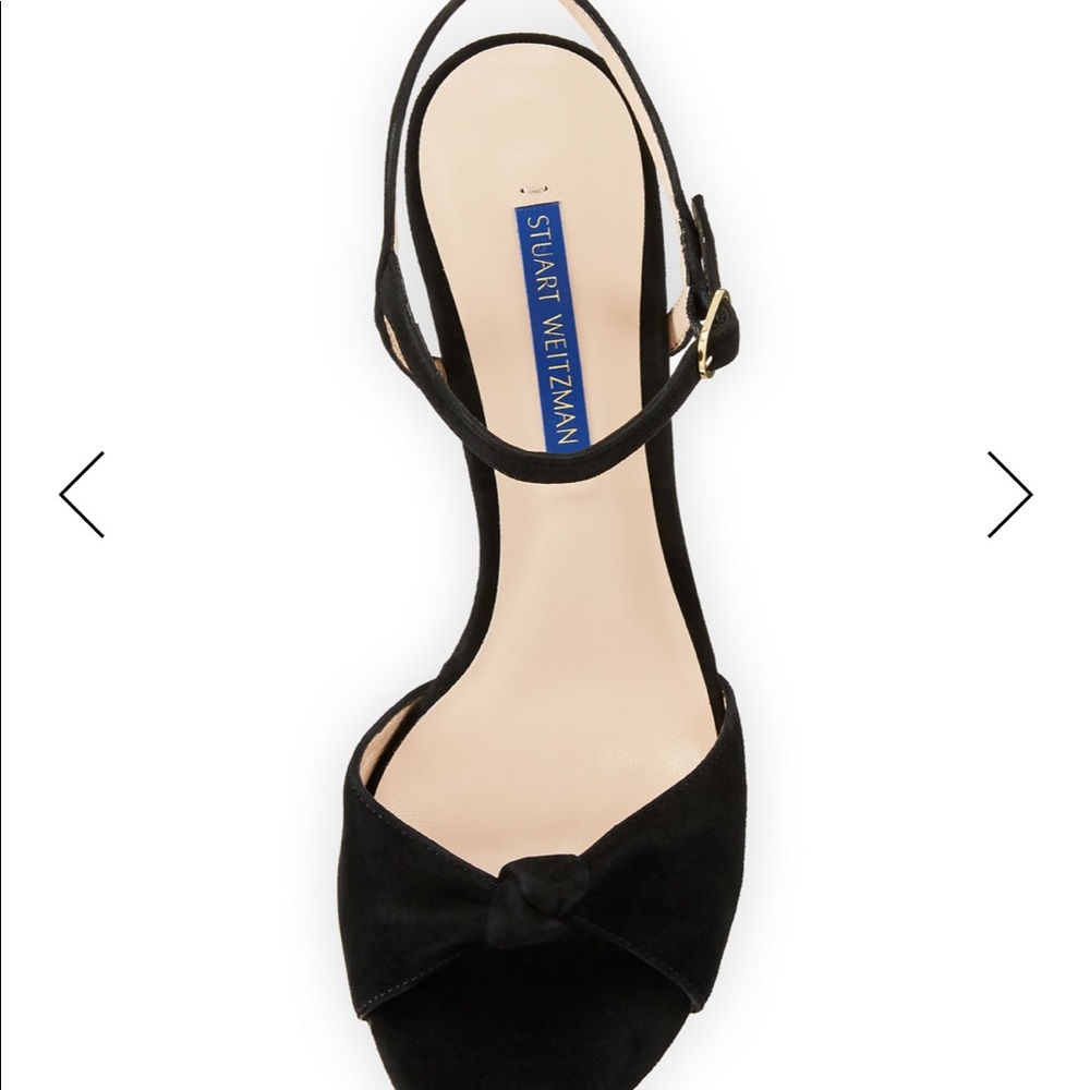 NWT🌸 Stuart Weitzman Gloria Knotted Suede Sandals - Picture 6 of 8